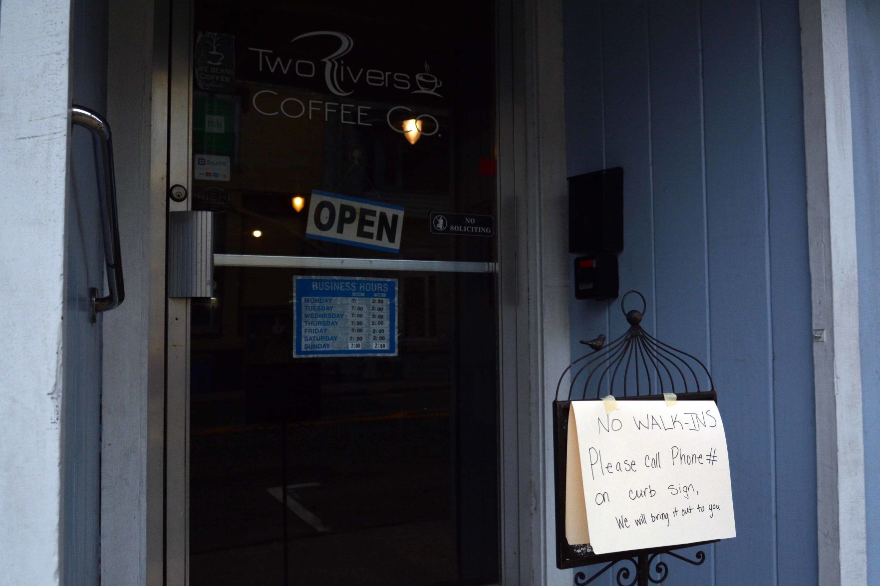 Downtown Portage during 'safer at home' order, March 26